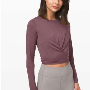 Lululemon Womens Active Shirt Top Time to Restore Long Sleeve Size 6 NWT